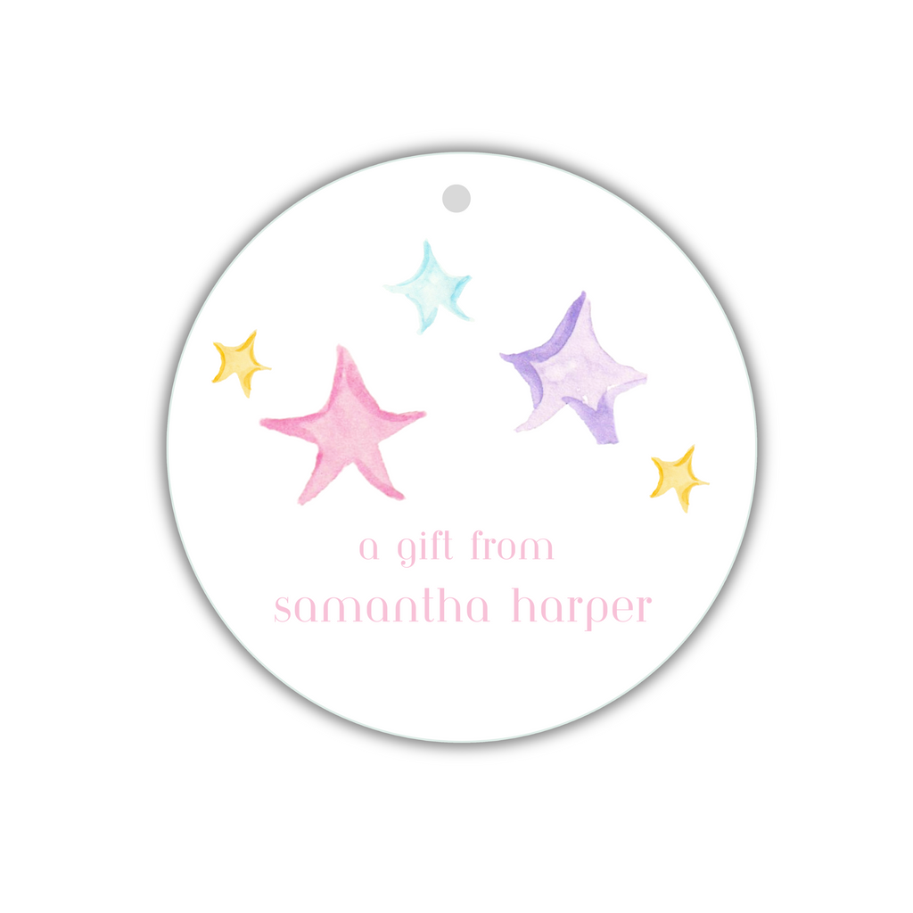 Pink Stars - Gift Tags