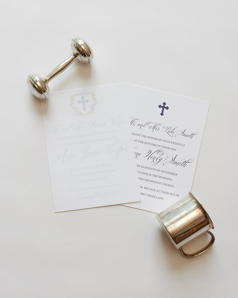 Ryan Harper Designs Baptism Invitation