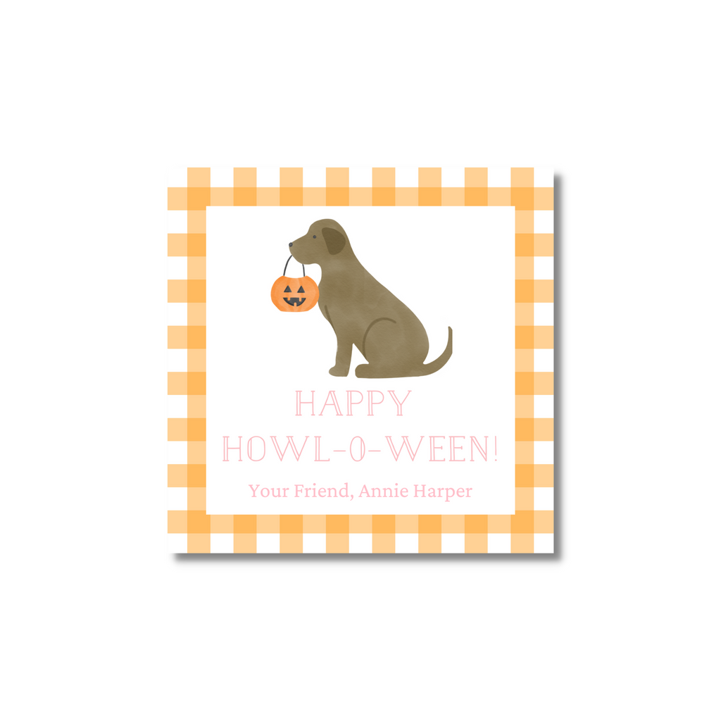 HOWL-O-Ween  - Halloween Treat Tags