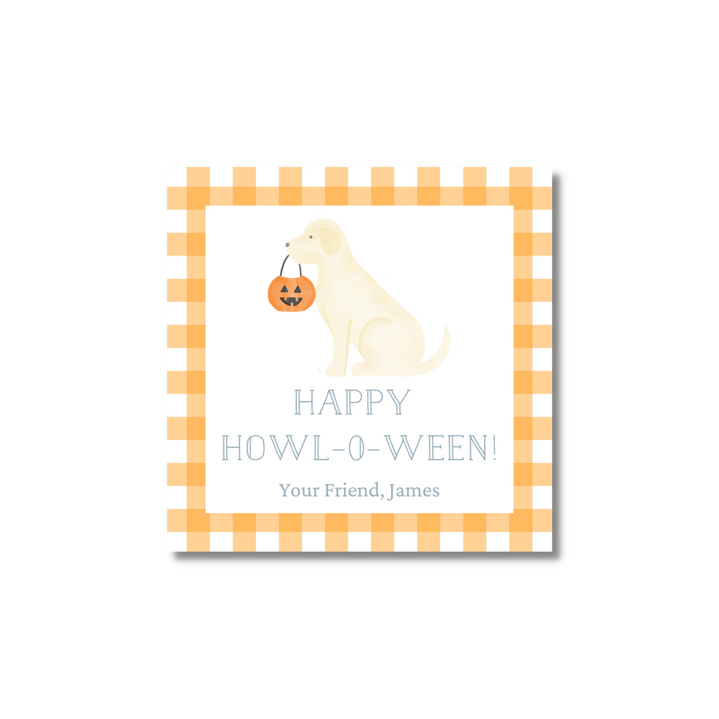 HOWL-O-Ween  - Halloween Treat Tags