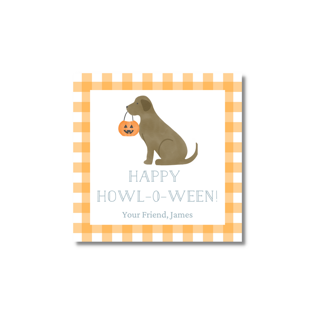 HOWL-O-Ween  - Halloween Treat Tags