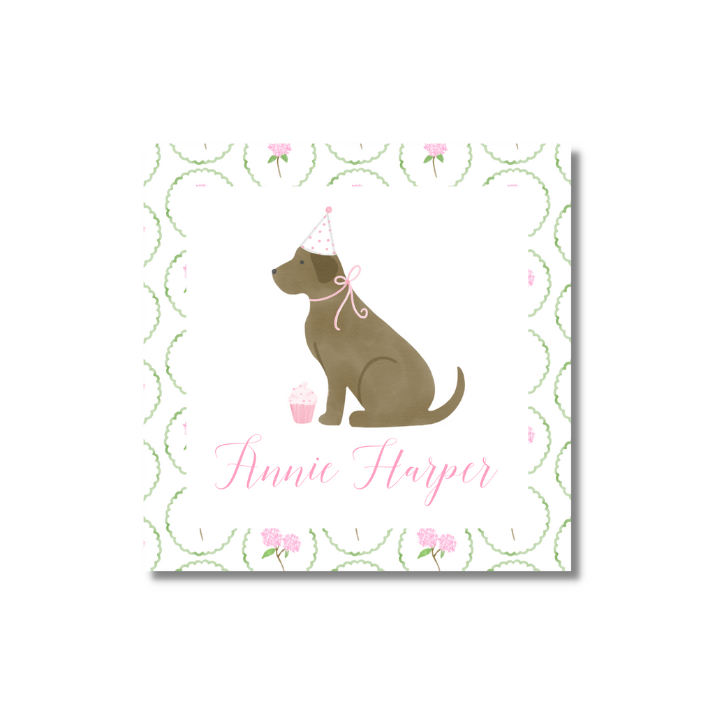 Party Puppy - Kids Calling Card