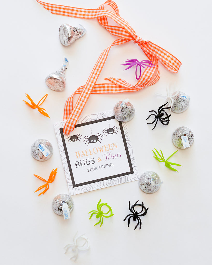 Bugs and Kisses - Halloween Treat Tags