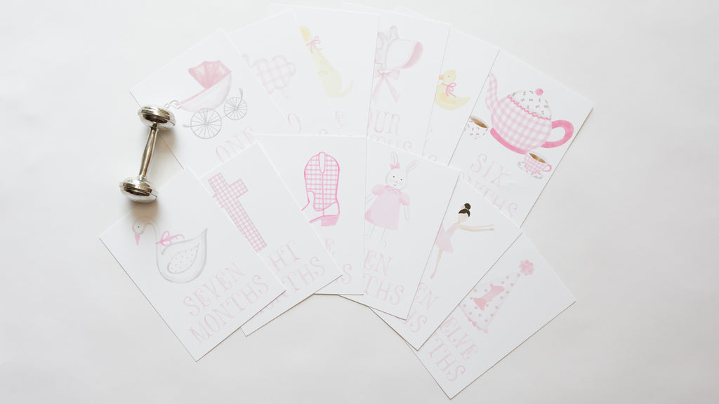 Classic Girl Milestone Cards